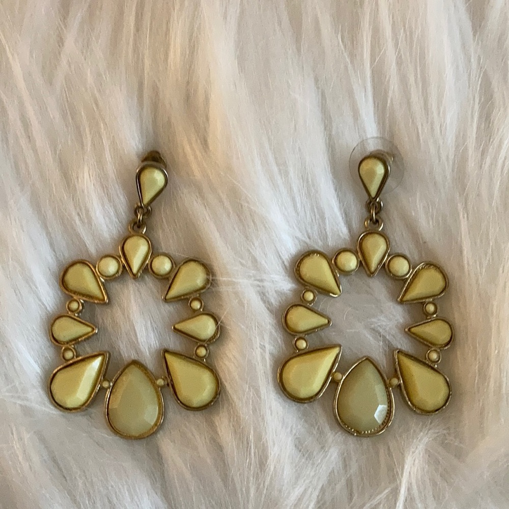- Yellow Boho Retro Style Earrings